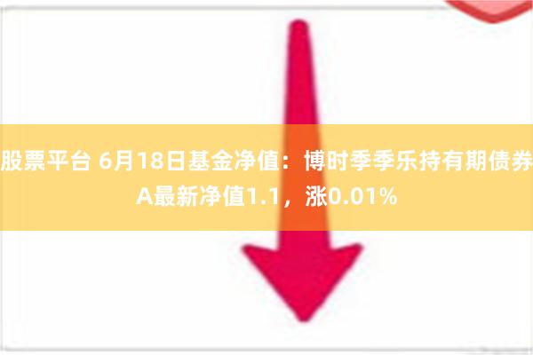 股票平台 6月18日基金净值：博时季季乐持有期债券A最新净值1.1，涨0.01%