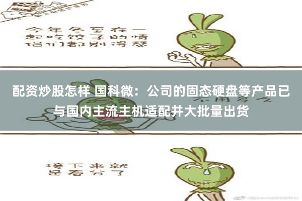 配资炒股怎样 国科微：公司的固态硬盘等产品已与国内主流主机适配并大批量出货