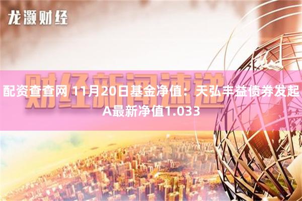 配资查查网 11月20日基金净值：天弘丰益债券发起A最新净值1.033